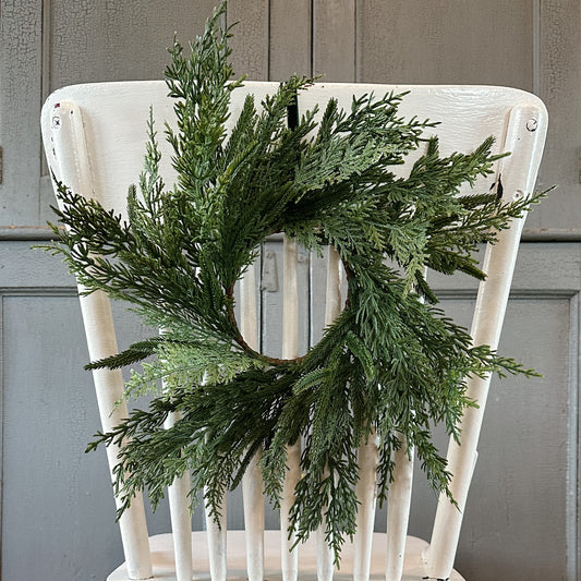 Norfolk & Cypress Real Touch Wreath | 14"