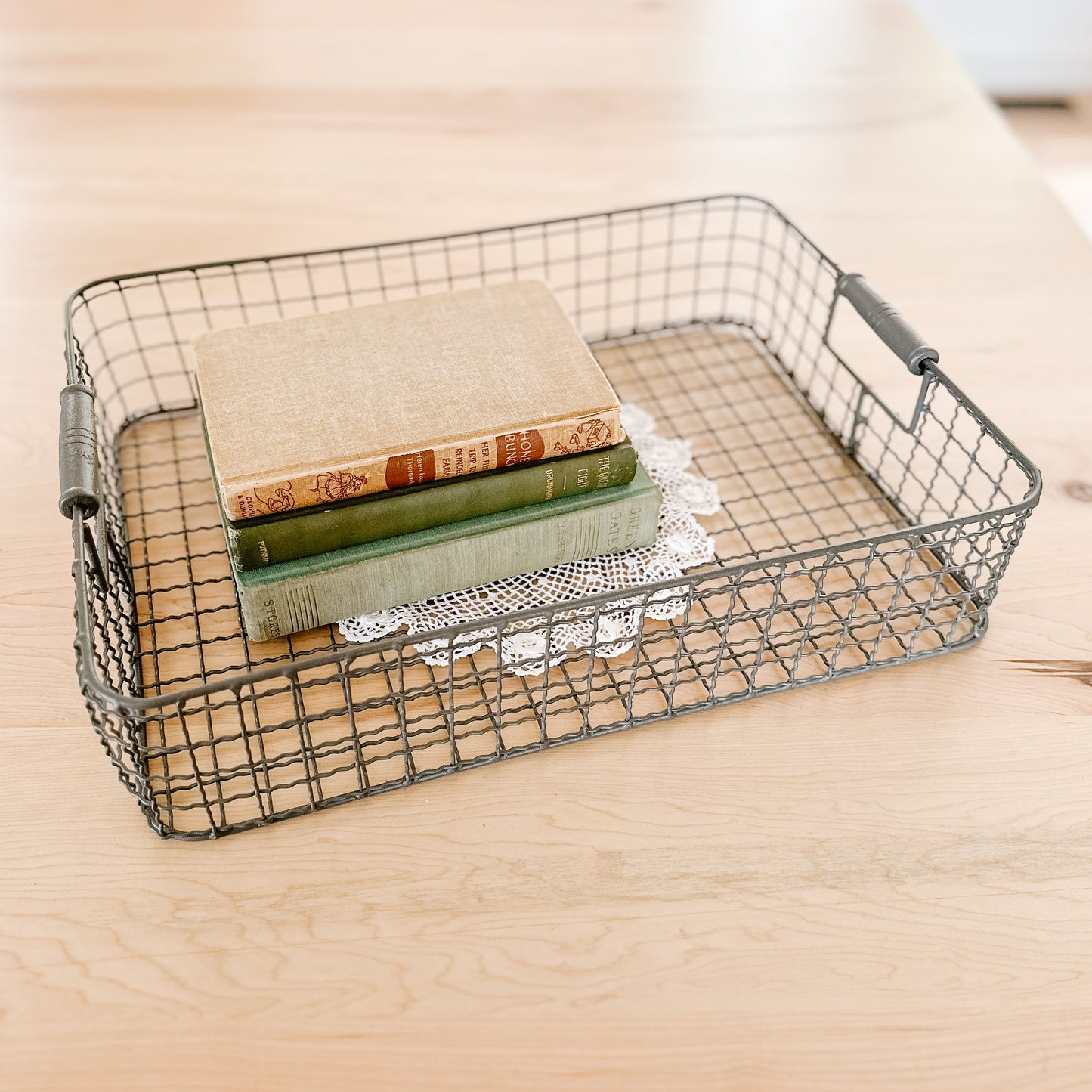 Low Rectangular Wire Basket