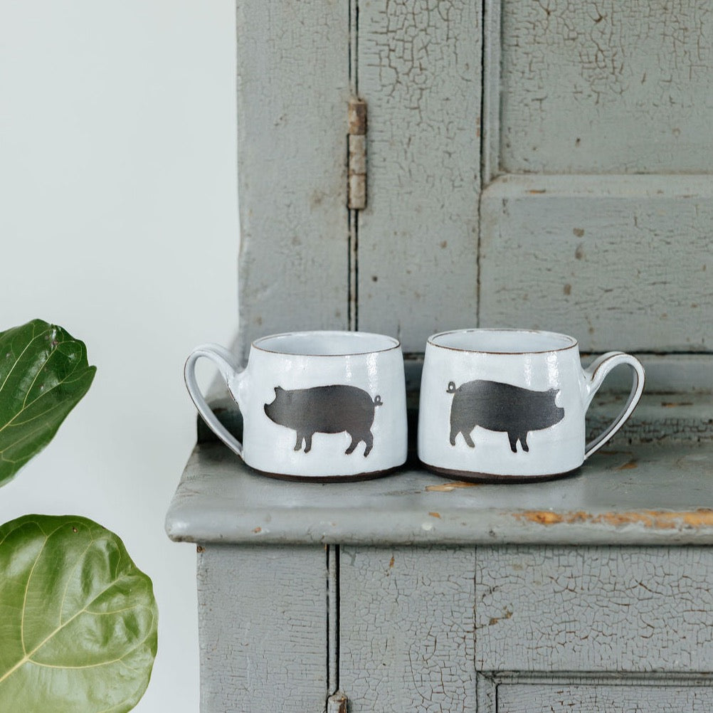 Pig Pottery Mug