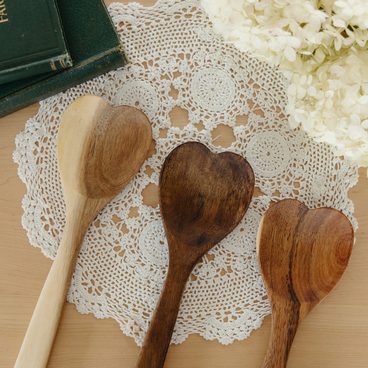 New Wooden Heart Spoon