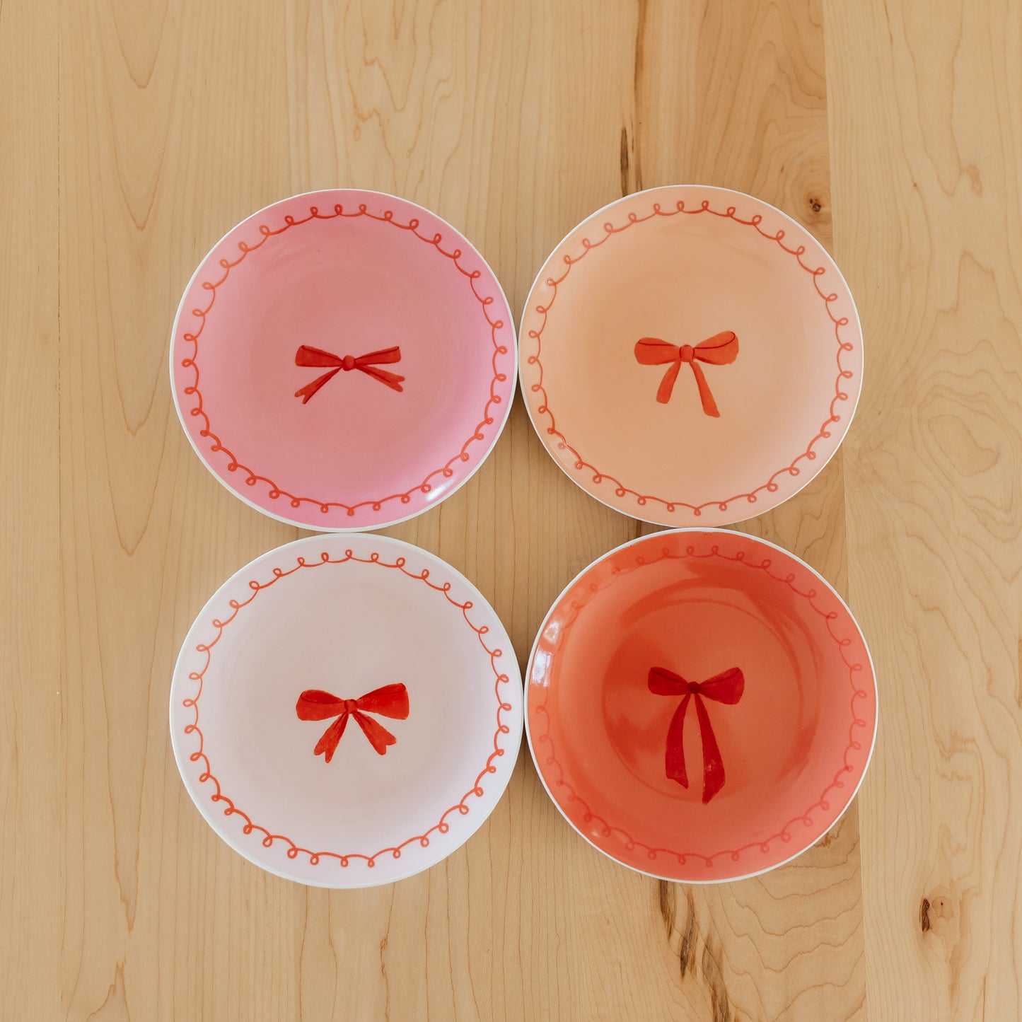 Jubilee Bowtique Appetizer Plates Set of 4