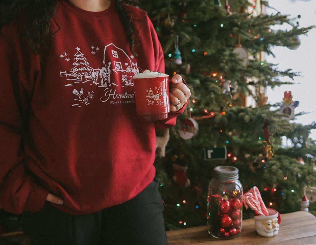 Homestead Crewneck | Mistletoe Red