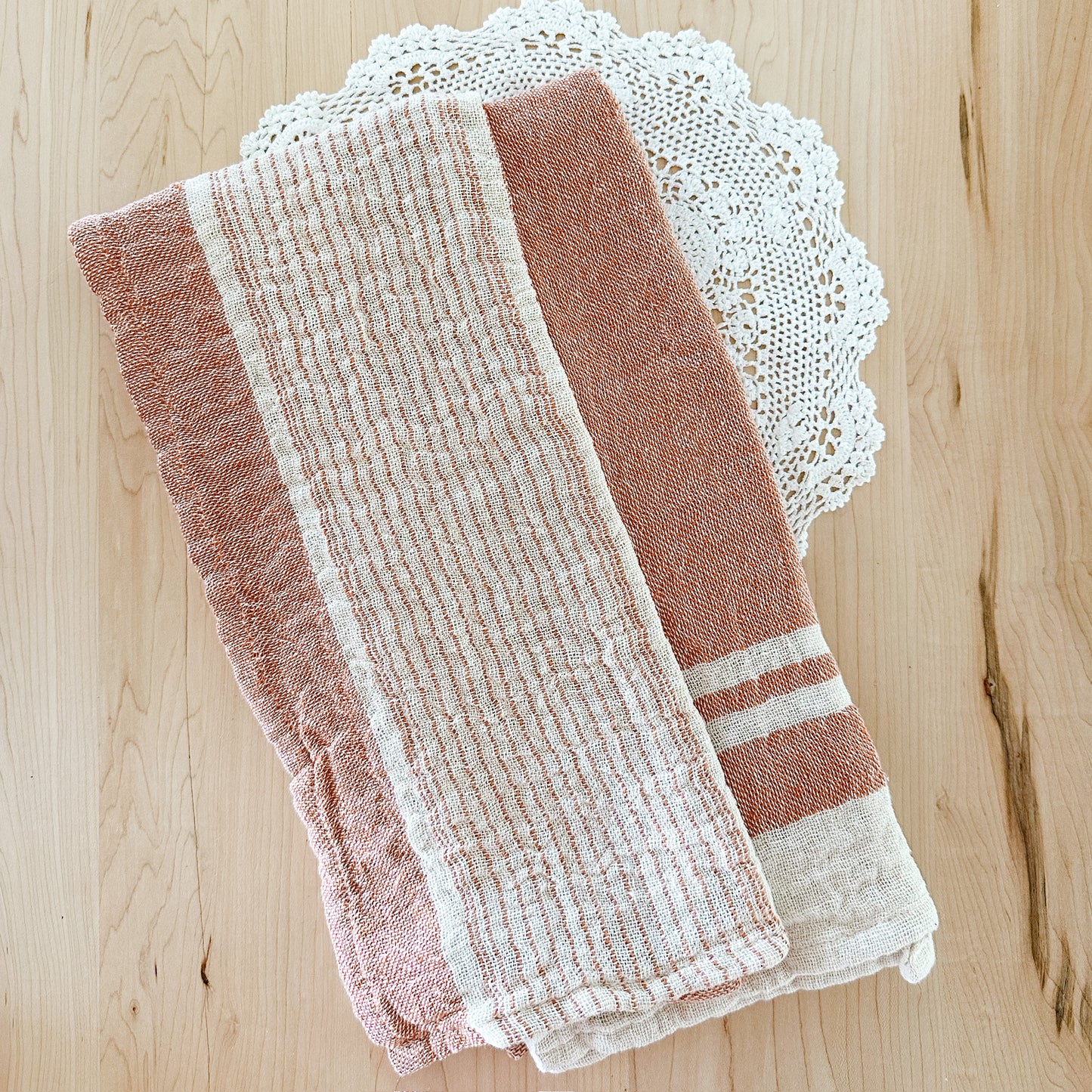 Cinnamon Stick Woven Dishtowels | Set of 2