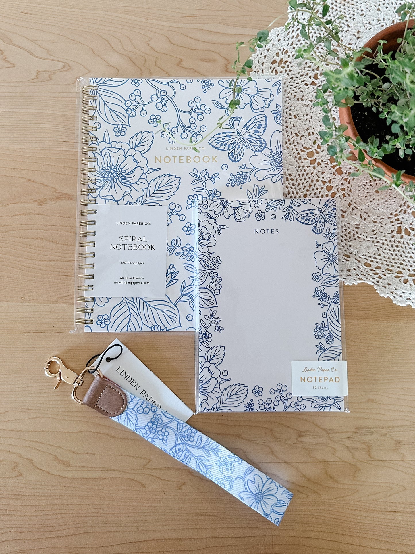 Blue Garden Notepad