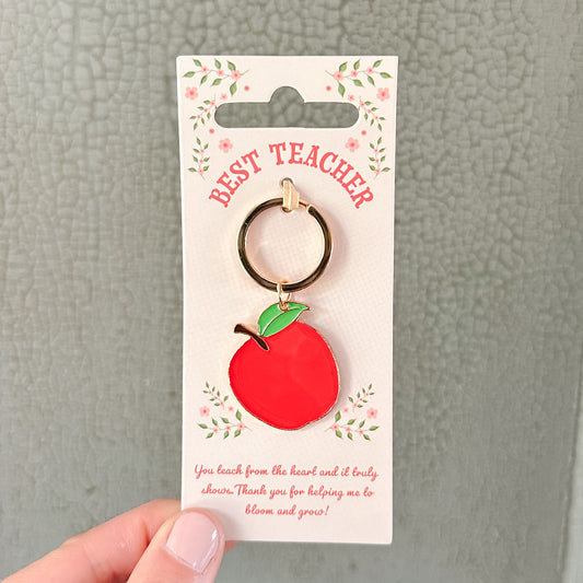 Best Teacher Apple Keyring