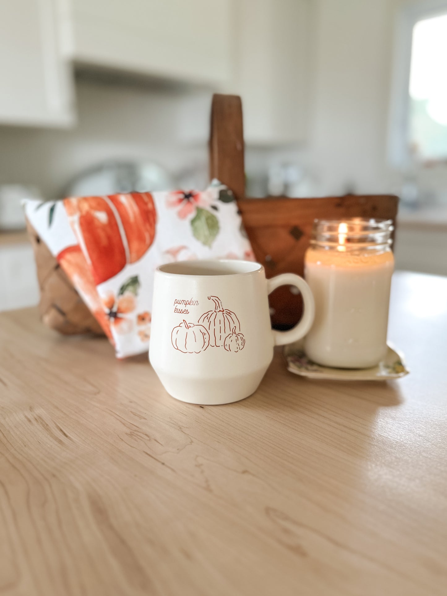 Pumpkin Kisses Harvest Wishes Mug | 16 oz.