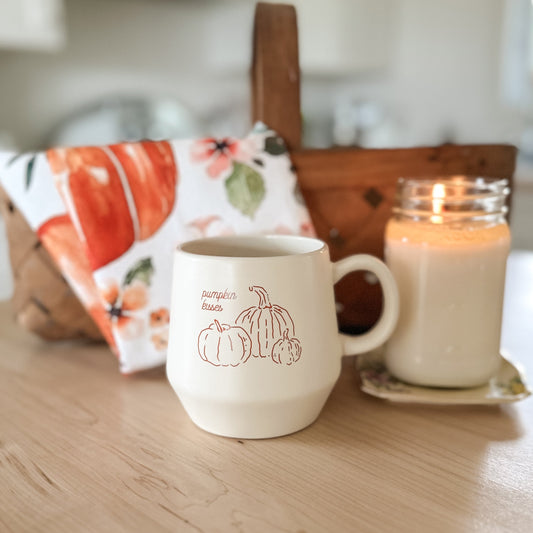 Pumpkin Kisses Harvest Wishes Mug | 16 oz.