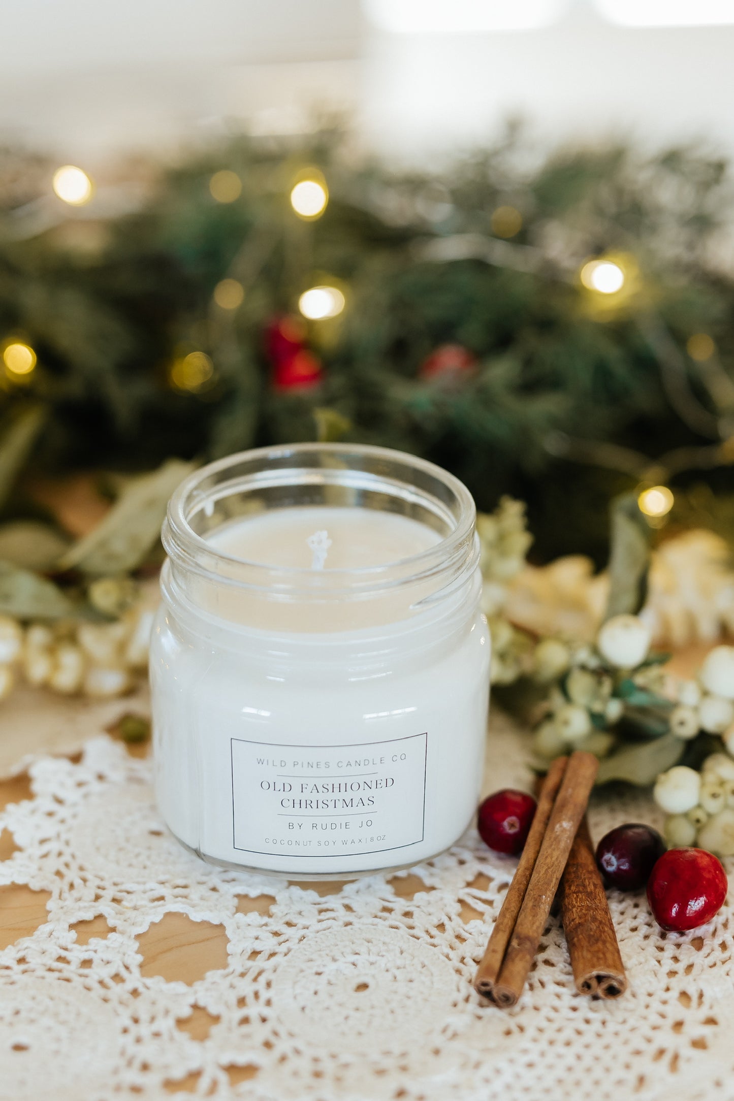 Old Fashioned Christmas Candle | Rudie Jo