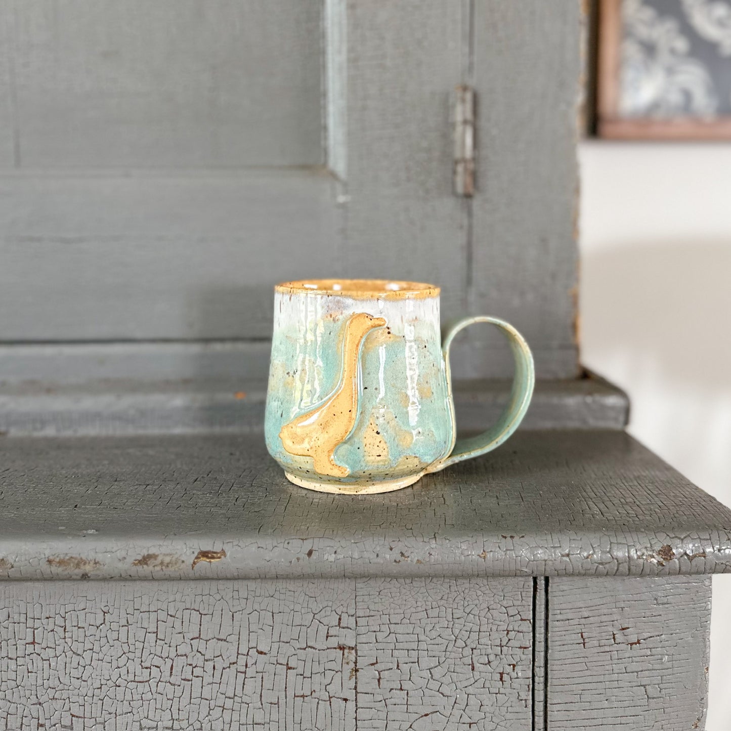 Duck Pottery Mug | 14 oz.