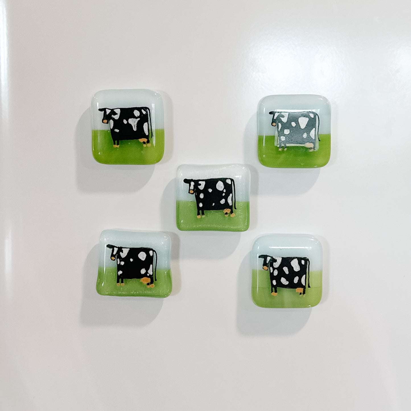 Cow Glass Magnet