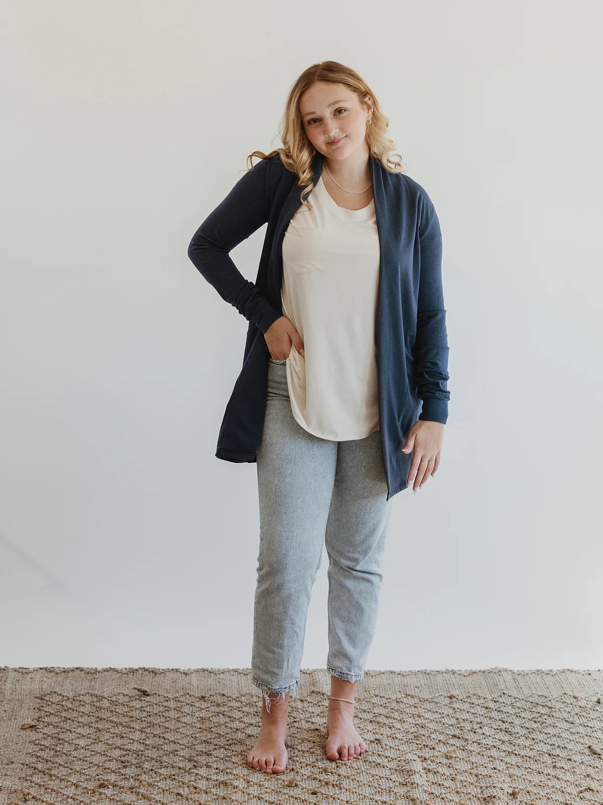 Blondie Apparel | Briton Cardigan | Denim