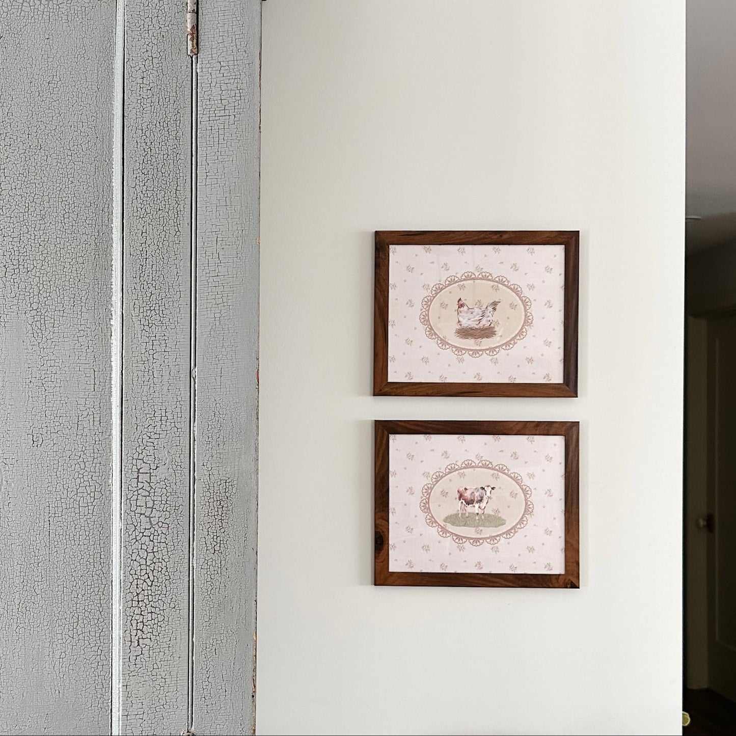 Framed Prints | Cow and Chicken Set