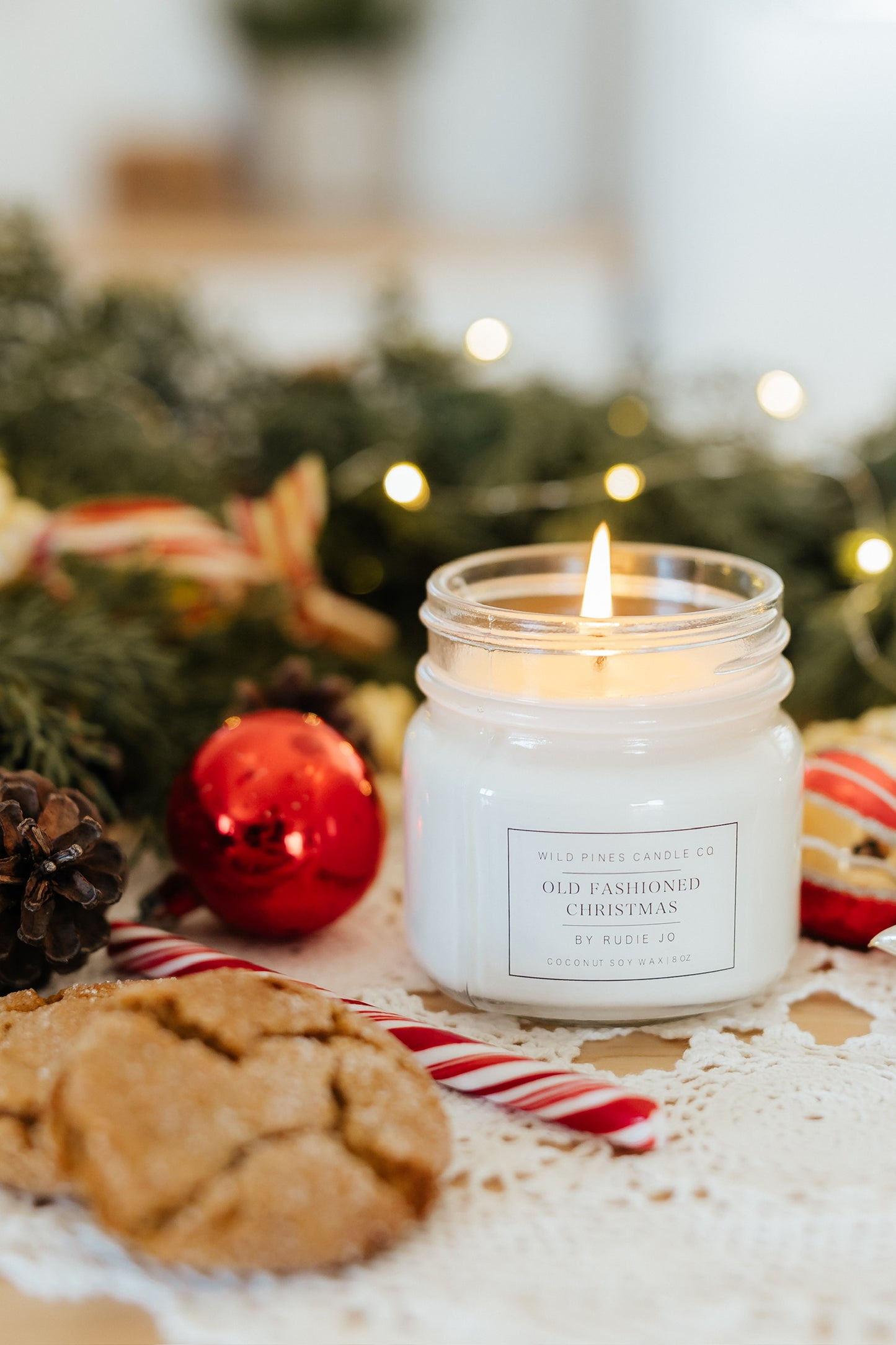 Old Fashioned Christmas Candle | Rudie Jo