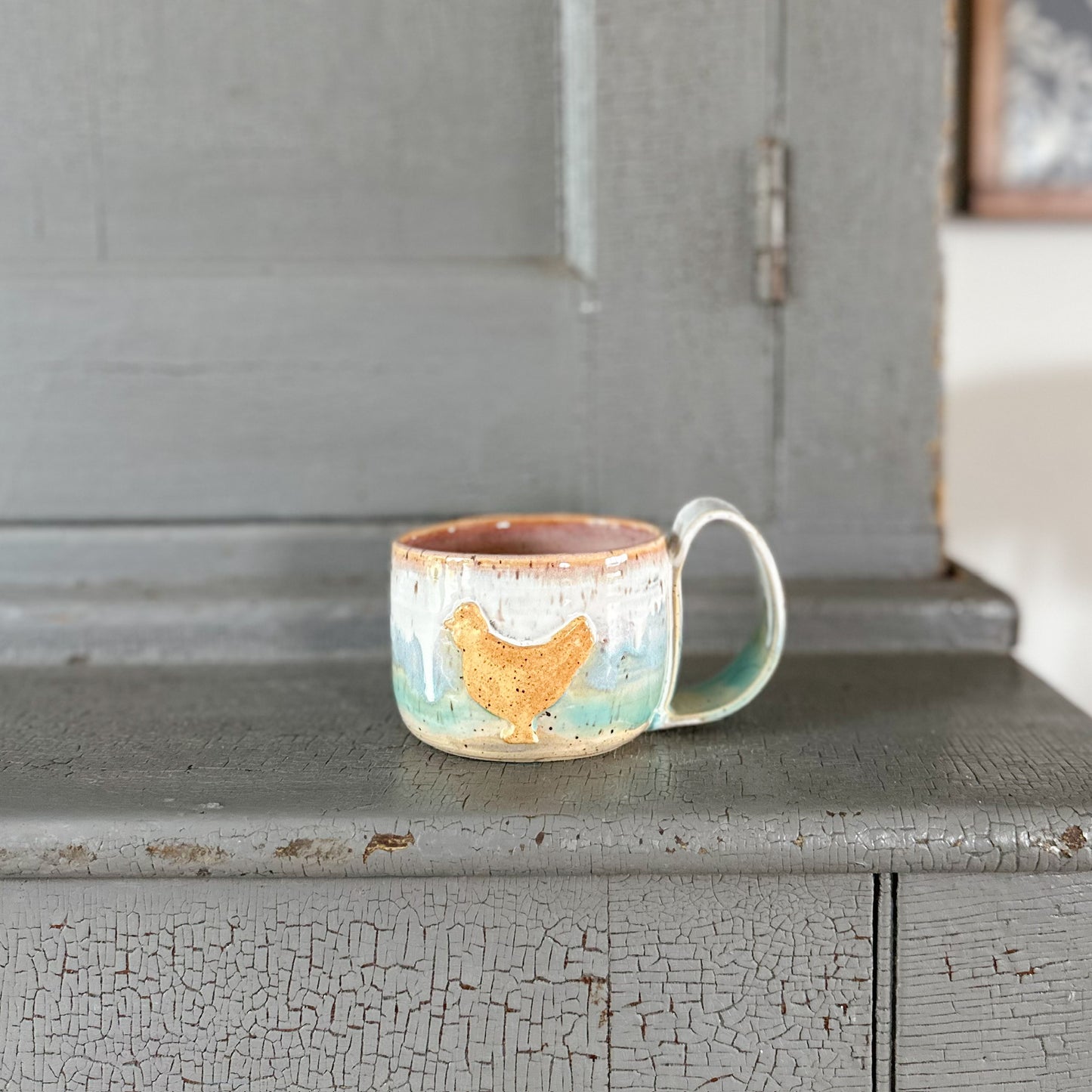 Chicken Pottery Mug | 8.5 oz.