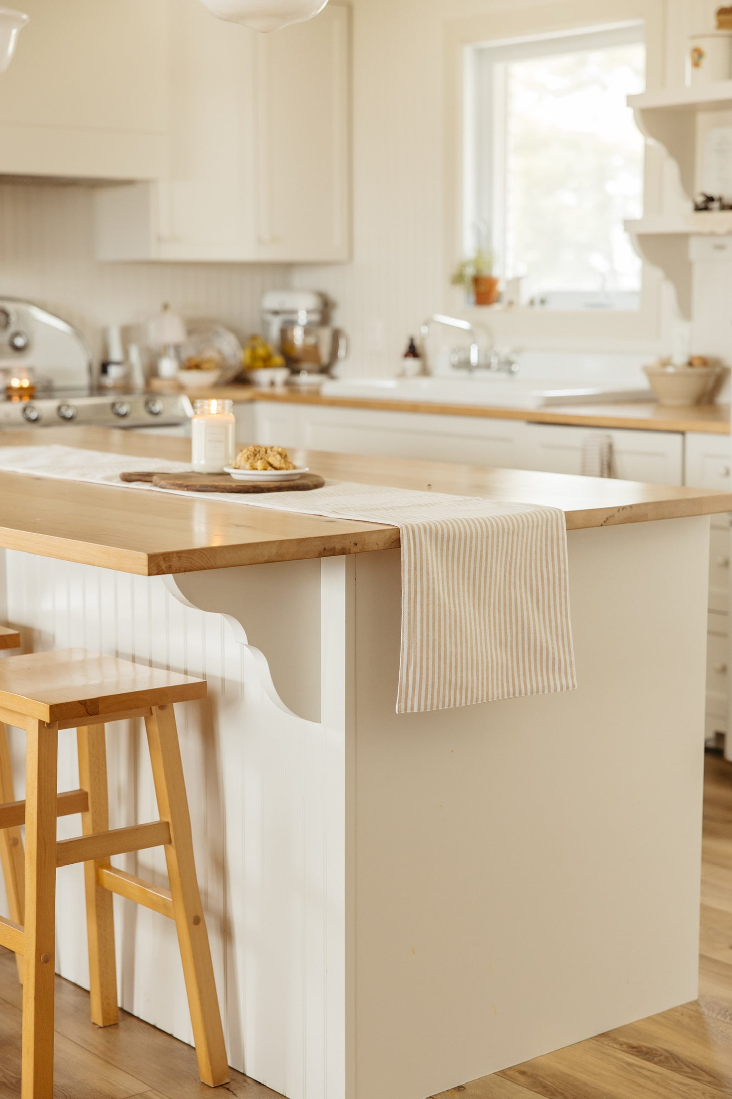 Striped Table Runner | Mustard