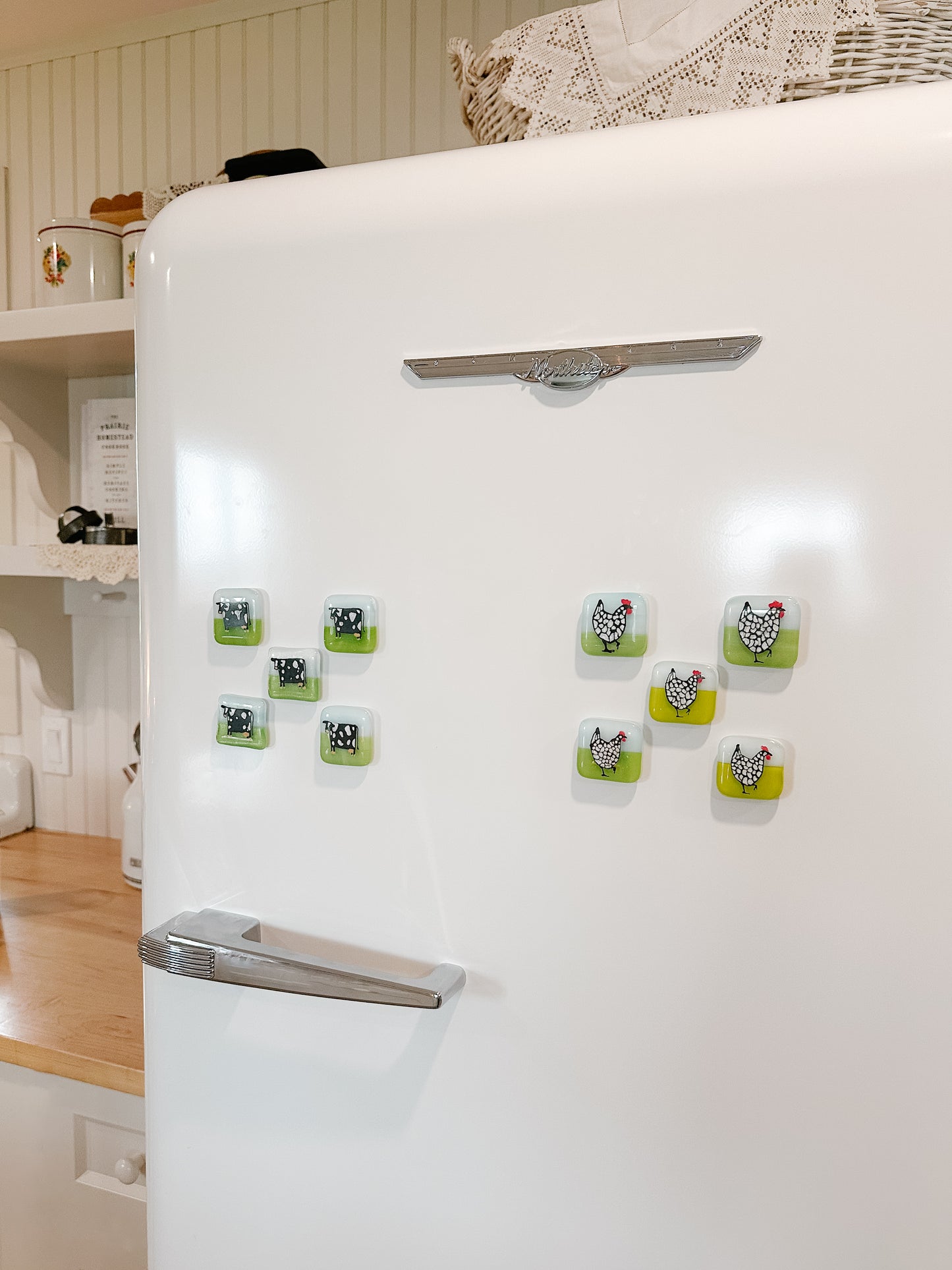 Chicken Glass Magnet