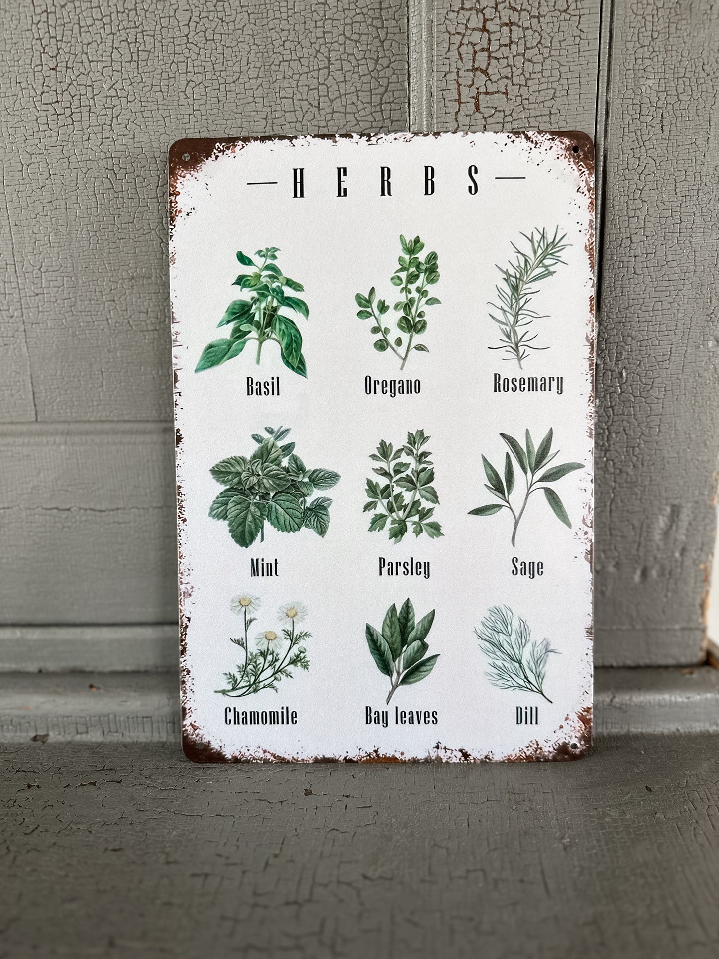 Herbs Sign | Tin