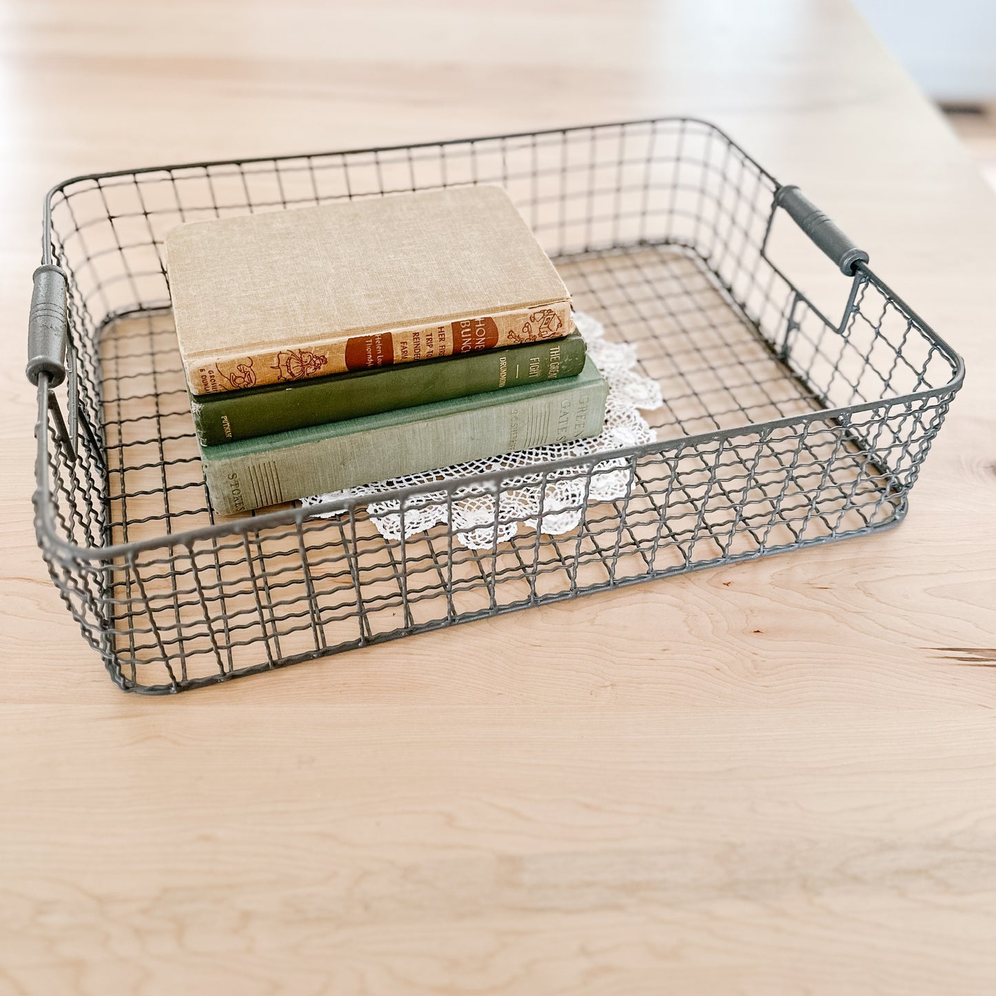 Low Rectangular Wire Basket