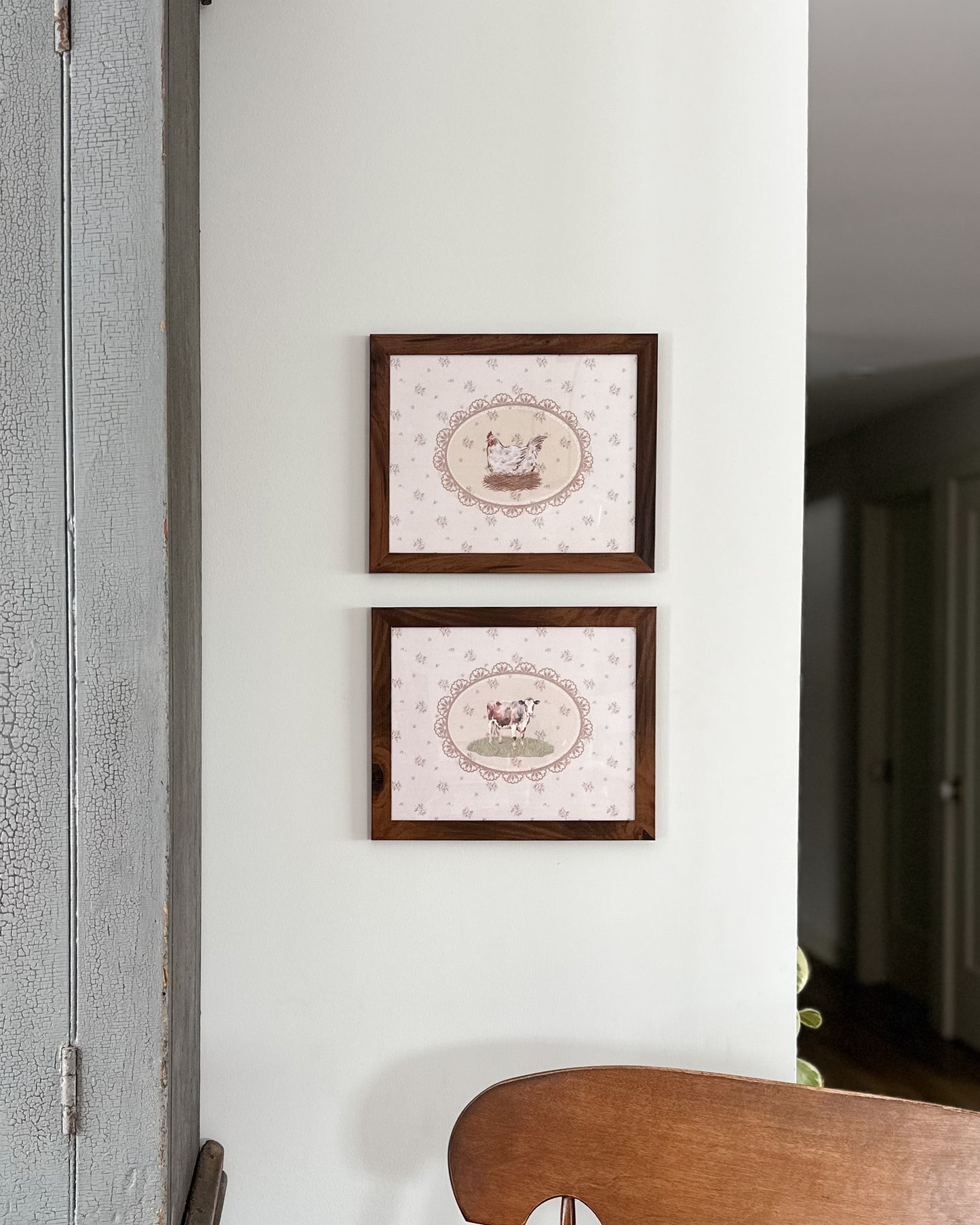 Framed Prints | Cow and Chicken Set