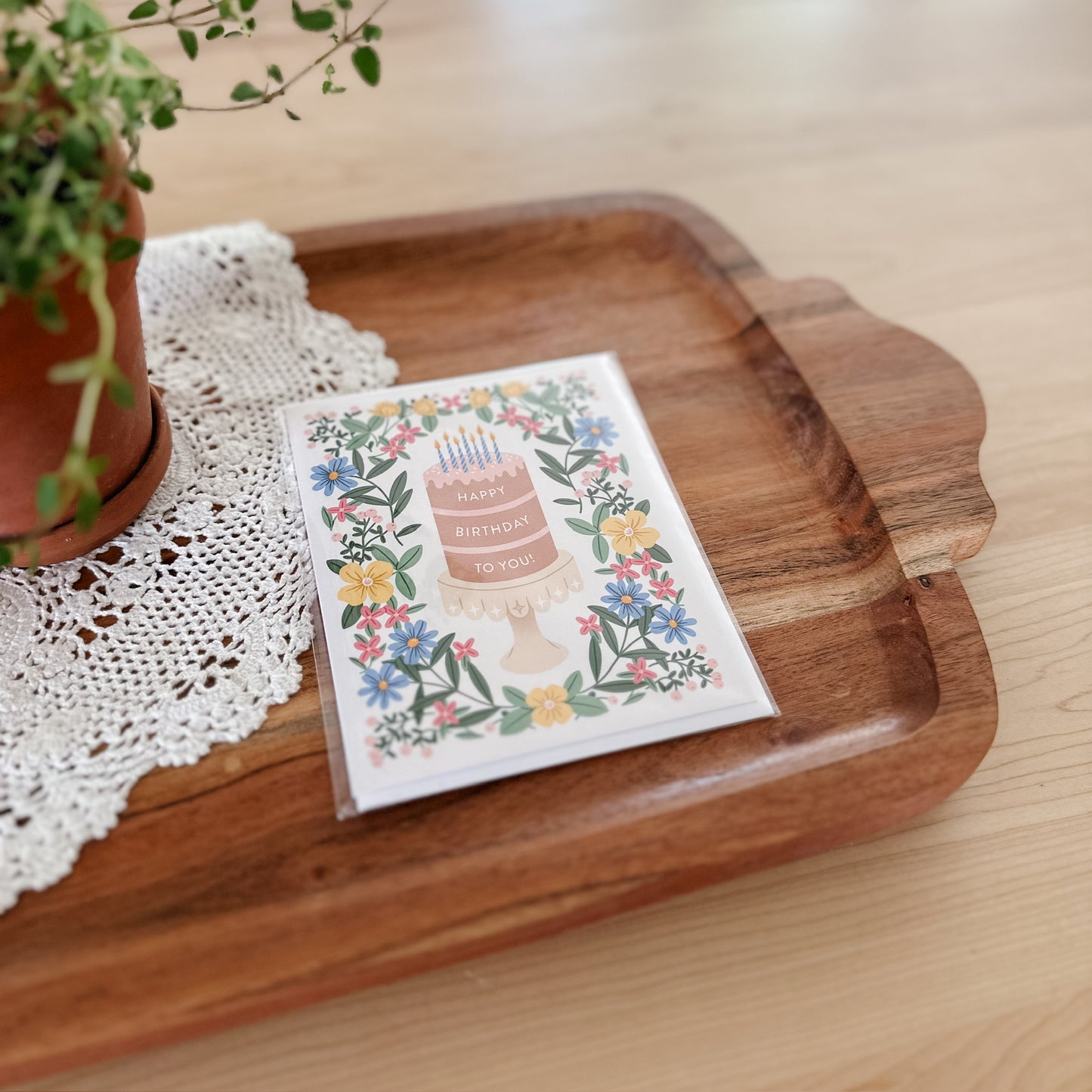 Happy Birthday Cake Card