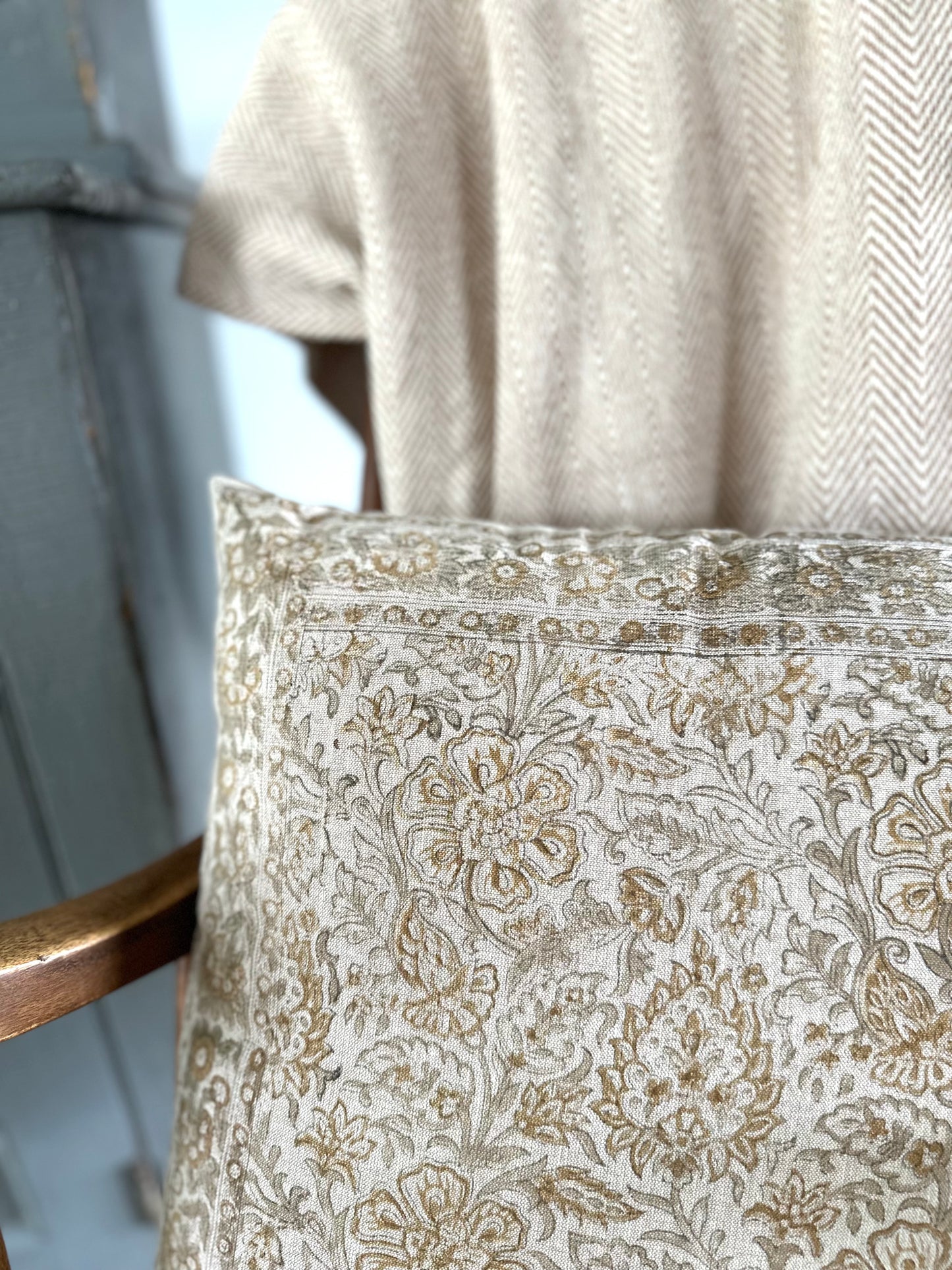 Heirloom Block Print Pillow
