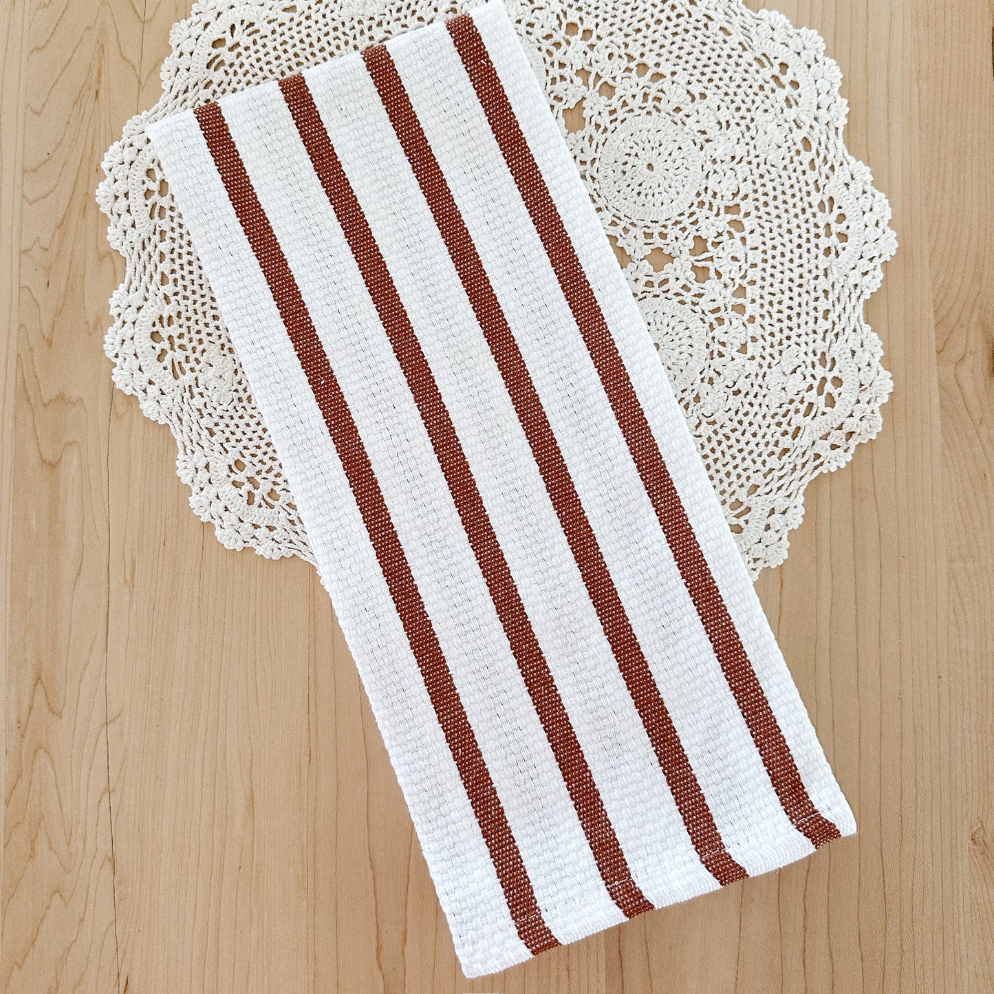 Chestnut Striped Dishtowel