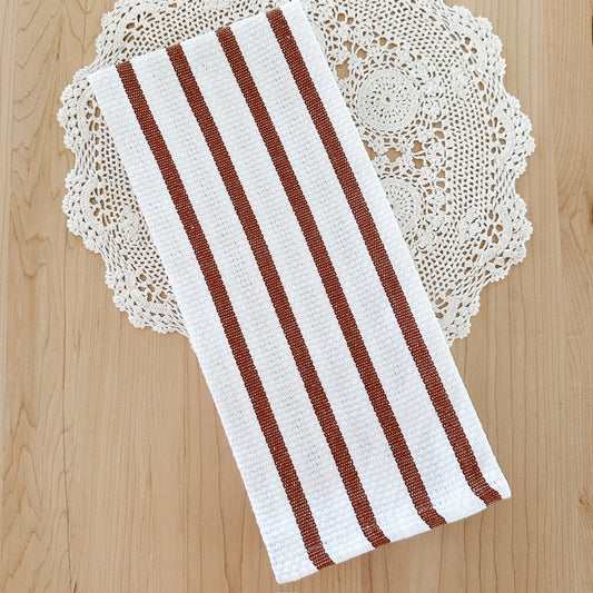 Chestnut Striped Dishtowel