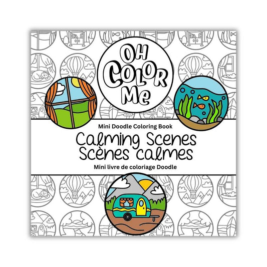 Mini Doodle Colouring Book | Calming Scenes