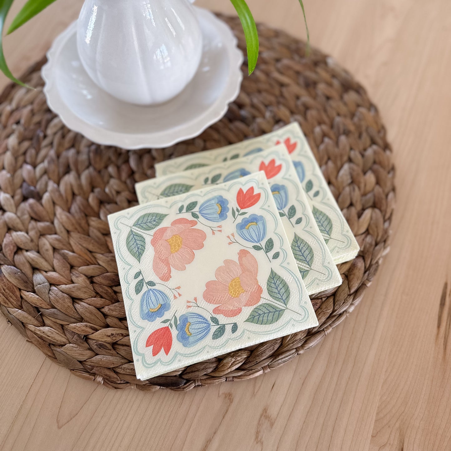 Floral Corner Napkins