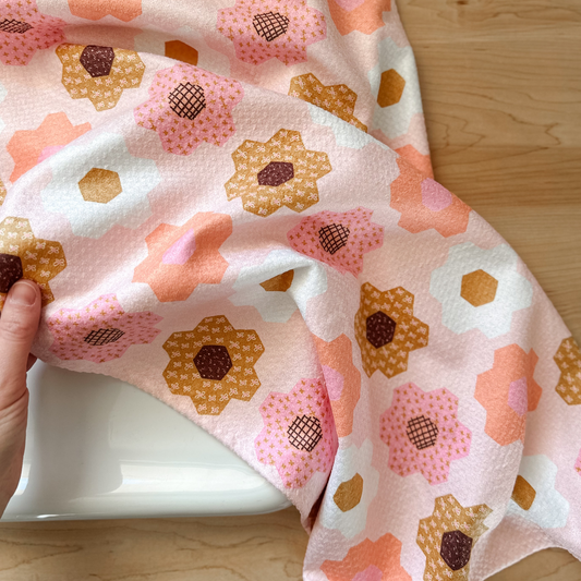 Flower Garden Kitchen Waffle Towel | Microfiber