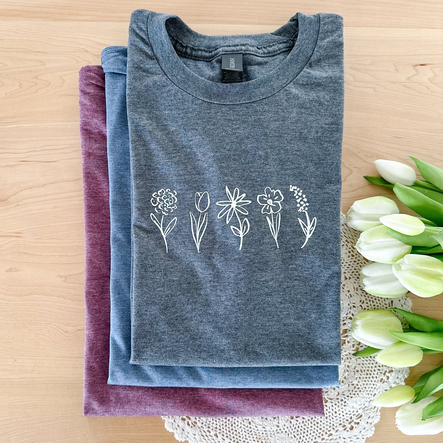 Flower Stems T-Shirt | 3 Colour Options