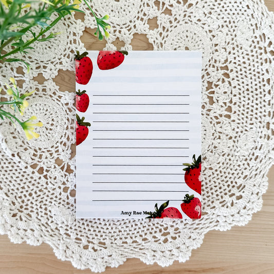 Strawberry Notepad