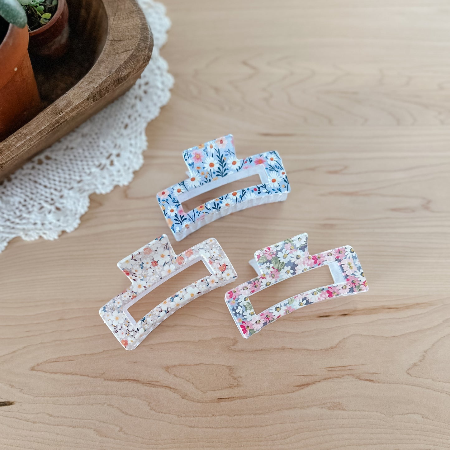 Floral Claw Clip | 3 Options