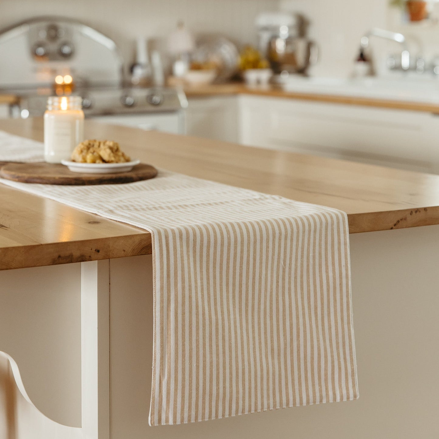 Striped Table Runner | Mustard