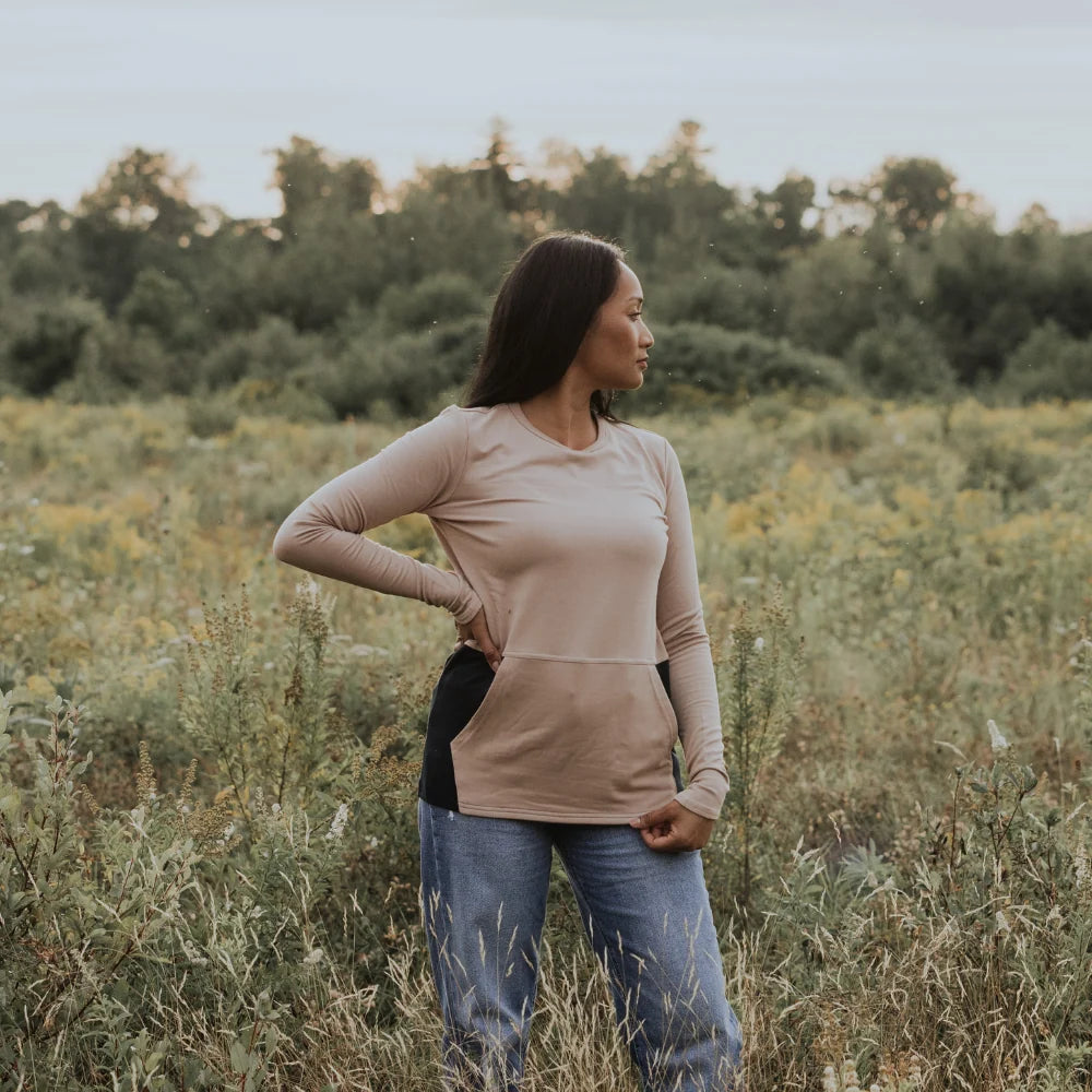 Blondie Apparel | Hillside Sweater | Navy/Stucco