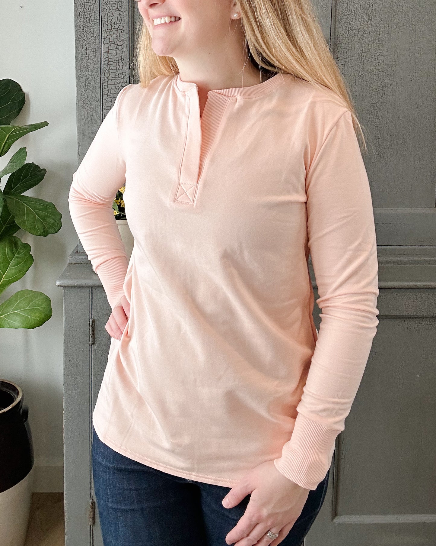 Blondie Apparel | Canyon Sweater | Peach