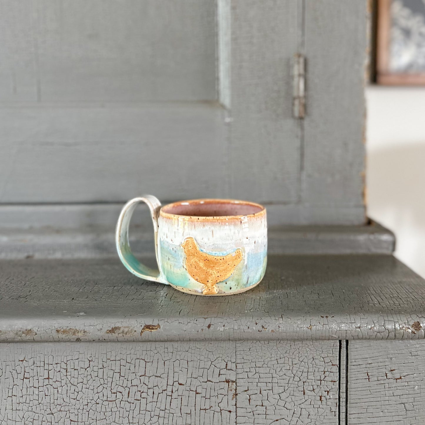 Chicken Pottery Mug | 8.5 oz.