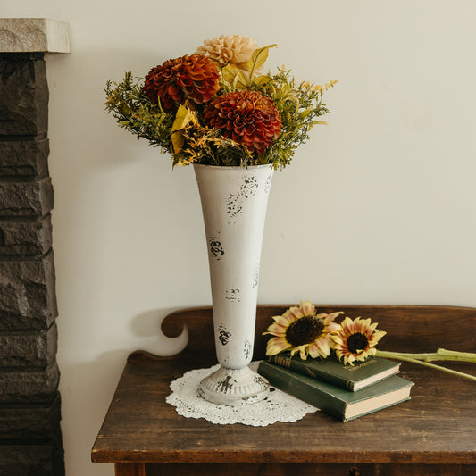 Tall Metal Antique Vase | 2 sizes