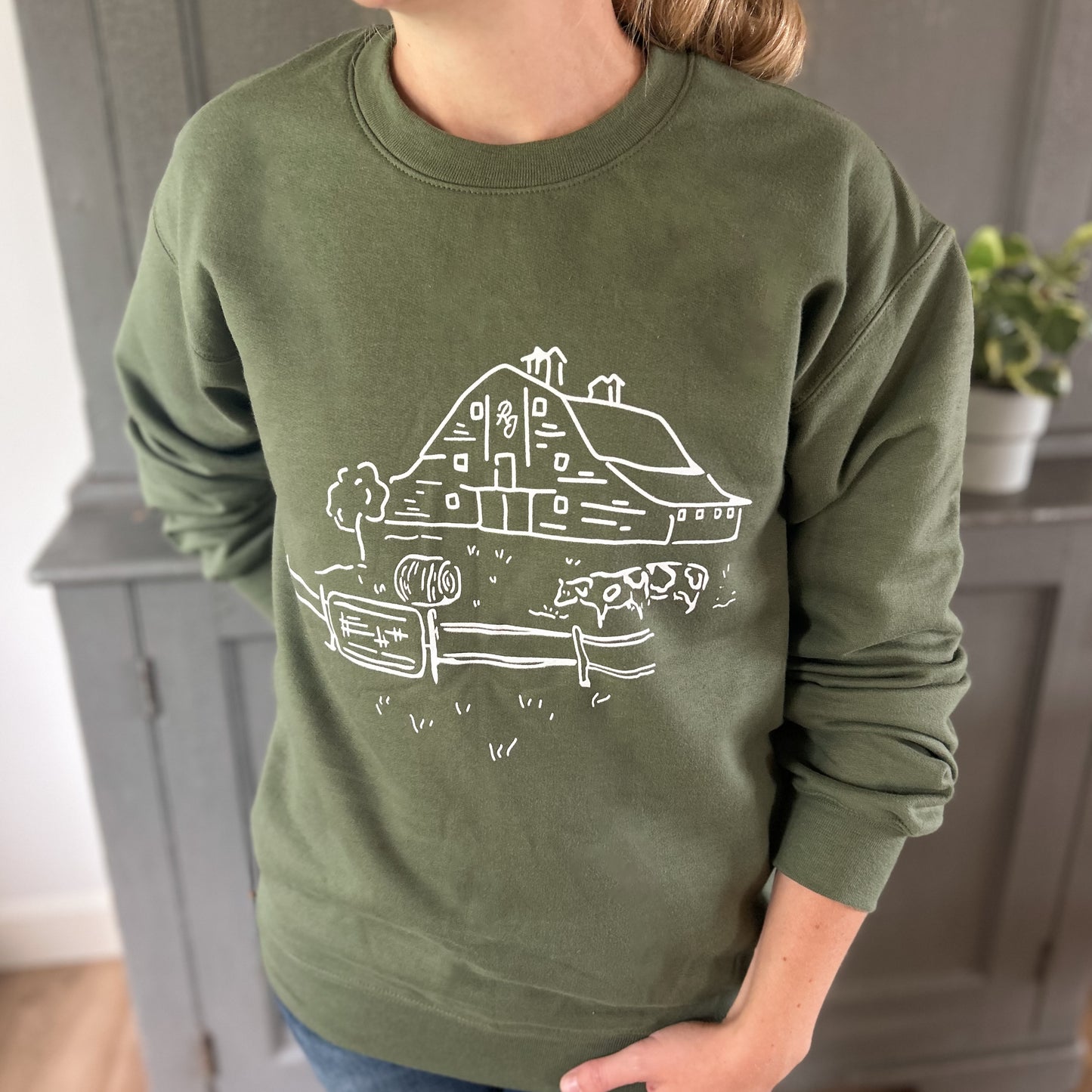 RJ Farm Crewneck | Olive Green