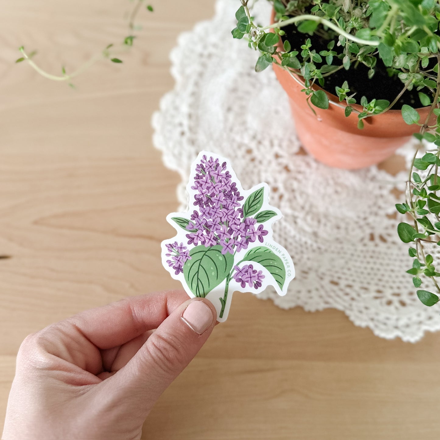 Lilac | Clear Vinyl Sticker