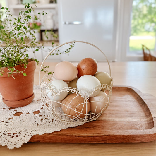 White Wire Baskets