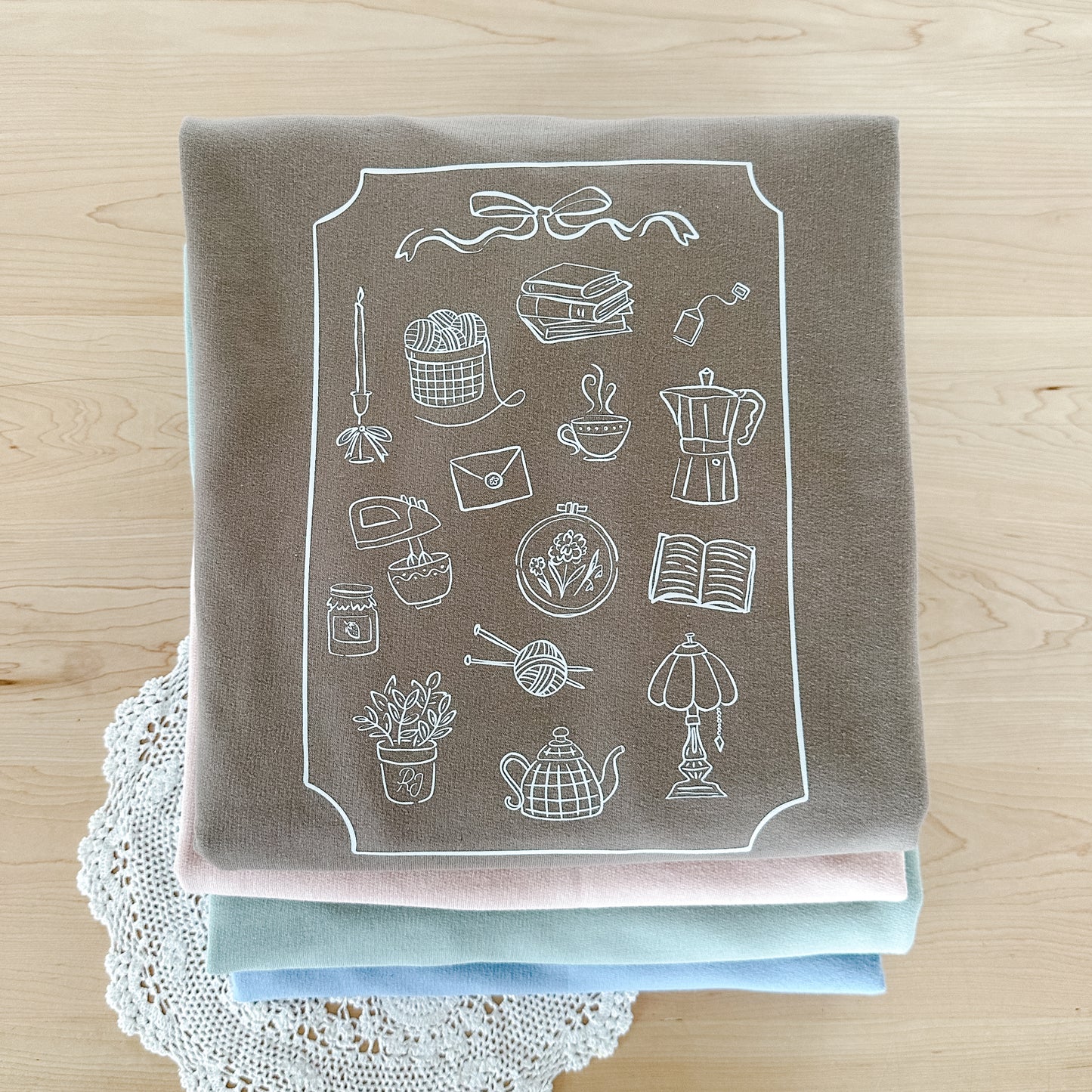 Grandma Hobbies Crewneck Sweater | 4 Colour Options