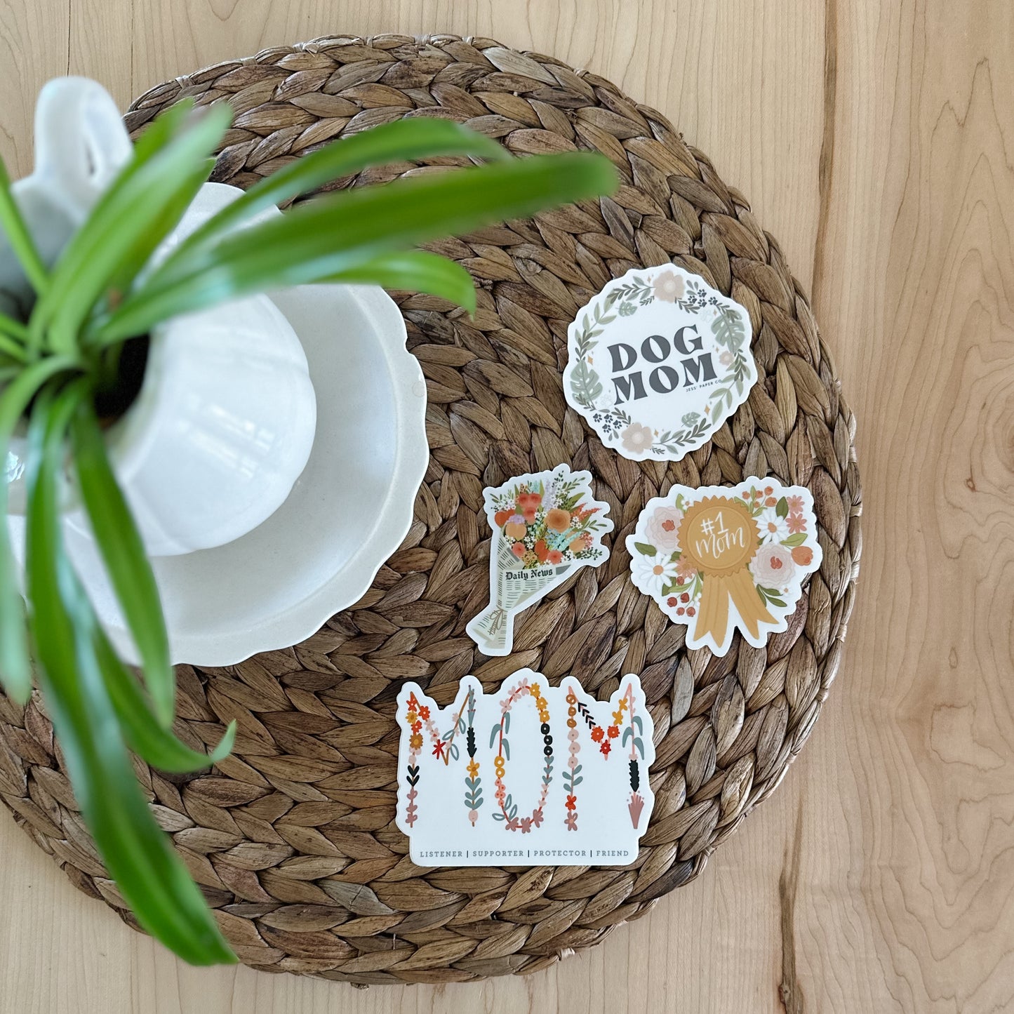 Bouquet in Newspaper | Sticker