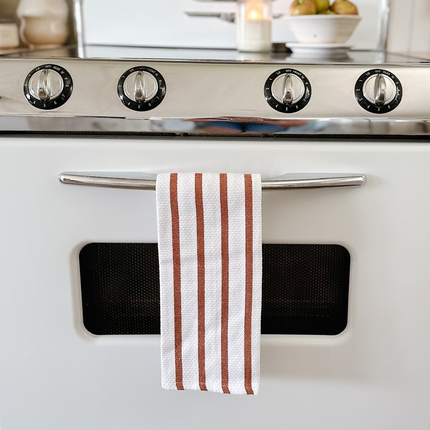 Chestnut Striped Dishtowel