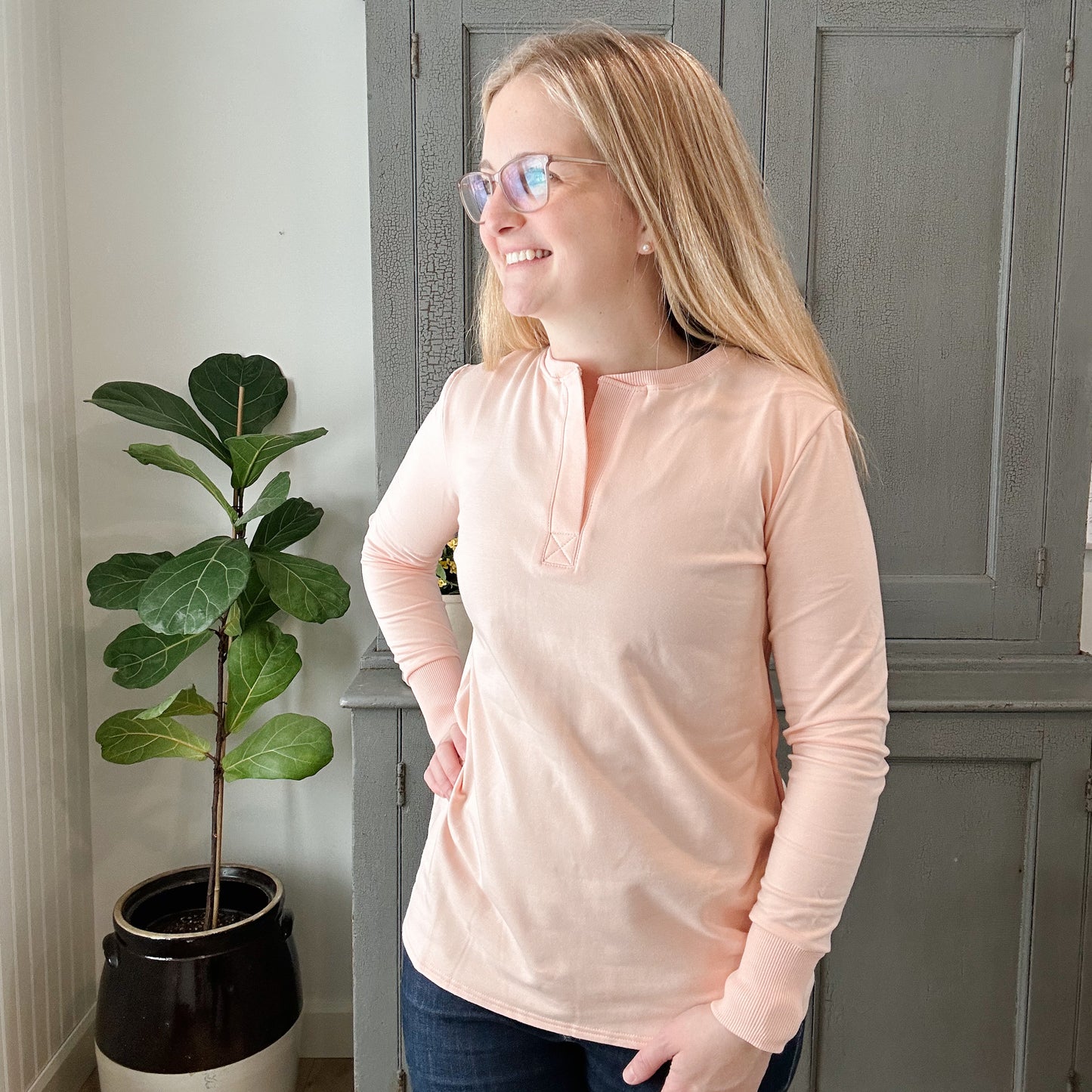 Blondie Apparel | Canyon Sweater | Peach