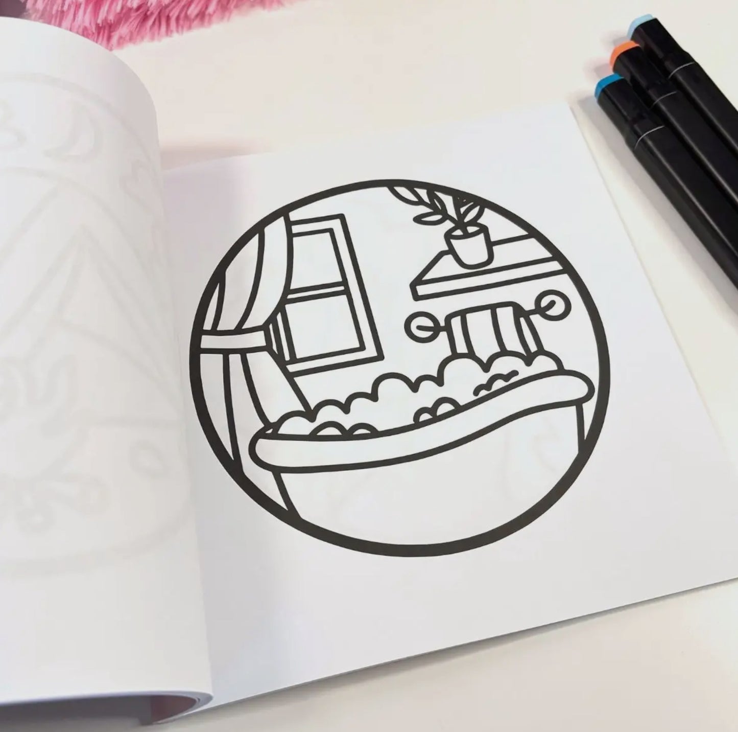 Calming Scenes Colouring Book by Oh Color Me | 8.5" x 8.5"