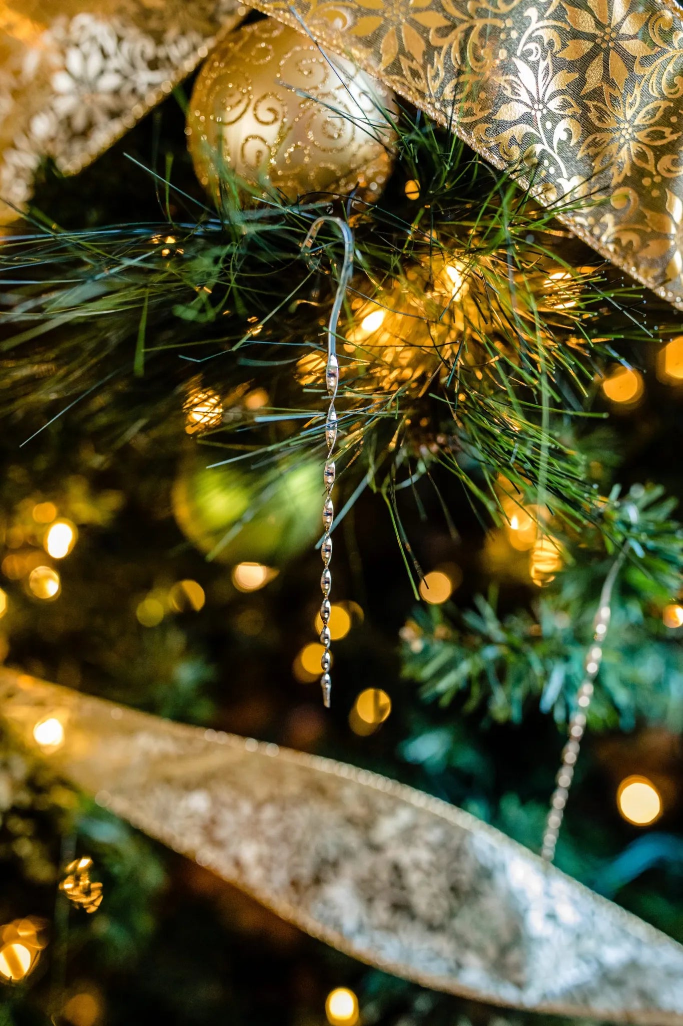 Victorian Christmas Tree Tinsel - Handmade Tin Icicle Ornaments