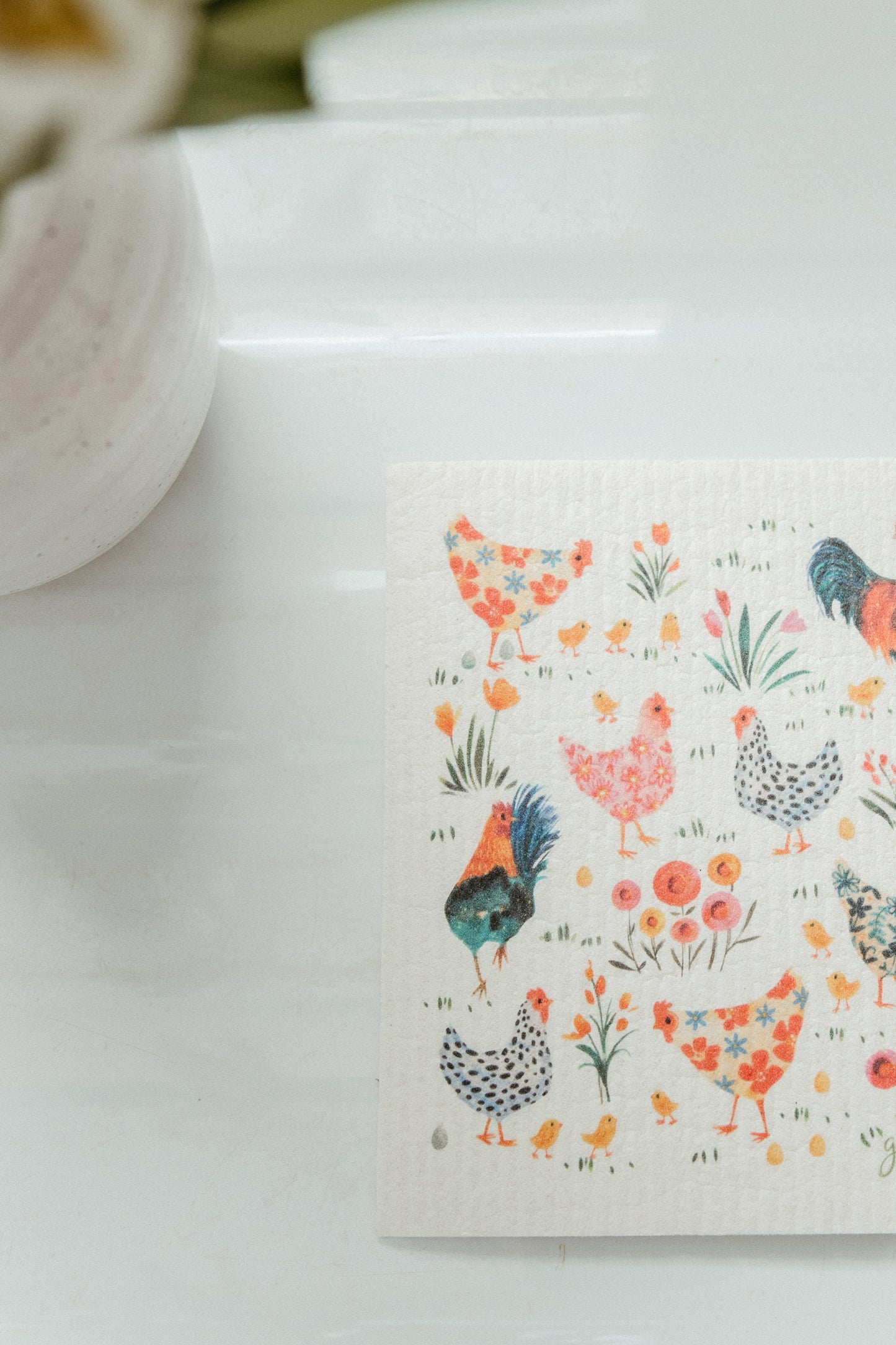 Chickens Swedish Dishcloth