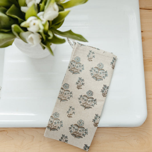 Heirloom Block Print Dishtowel