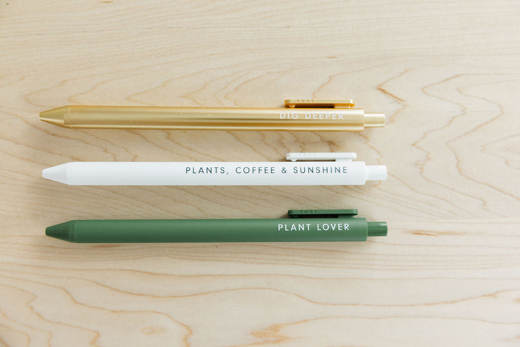 The Plant Jotter Gel Pen | Set of 3